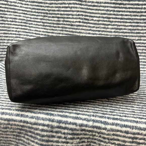 Rebecca Minkoff Black Perforated‎ Leather Tote Bag Large Expandable - Picture 4 of 9